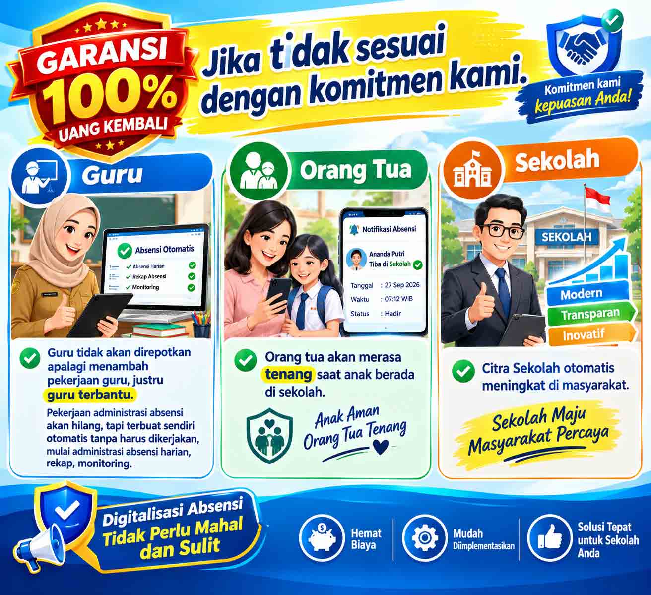 Garansi 100% Kepuasan 